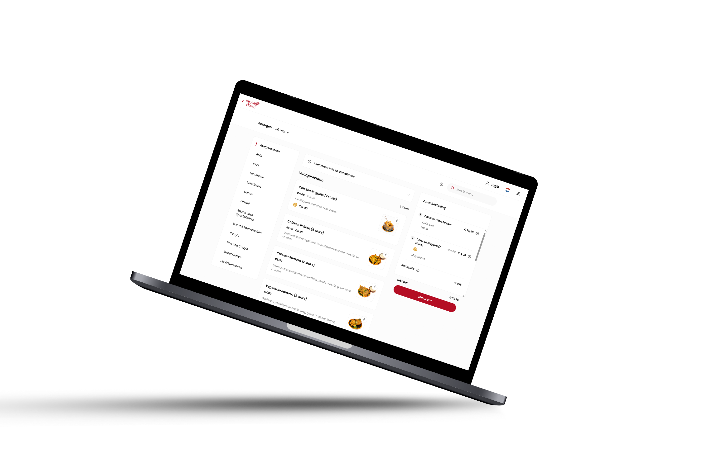Biryani House website